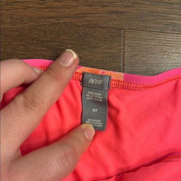 Aerie Pink Flamingo Cheeky Swim Bottom - Picture 2 of 3